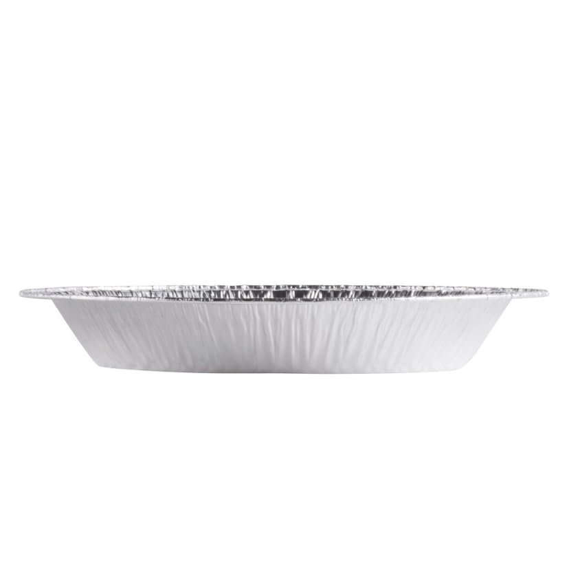 ProPac & Seal Aluminum Foil Pie Pan 8 inch (7 inch Inner Diameter) Disposable Plates - Made in USA Pack of