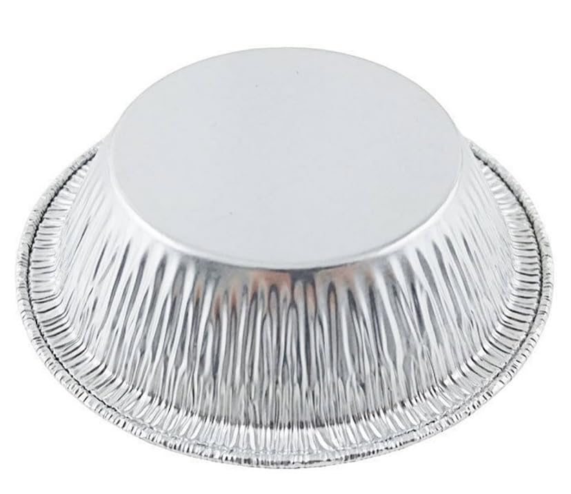 ProPac & Seal 3" Disposable Aluminum Foil Tart Pans Mini Silver Baking Pie Tins Pack of