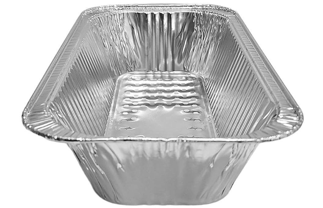 ProPac & Seal 1/3 Size Steam Table Foil Pans - 12x6 Third Size Aluminum Foil Pans - Disposable Containers (PANS ONLY) Great for Baking, Cooking, Heating, Storing, Prepping Food PACK OF