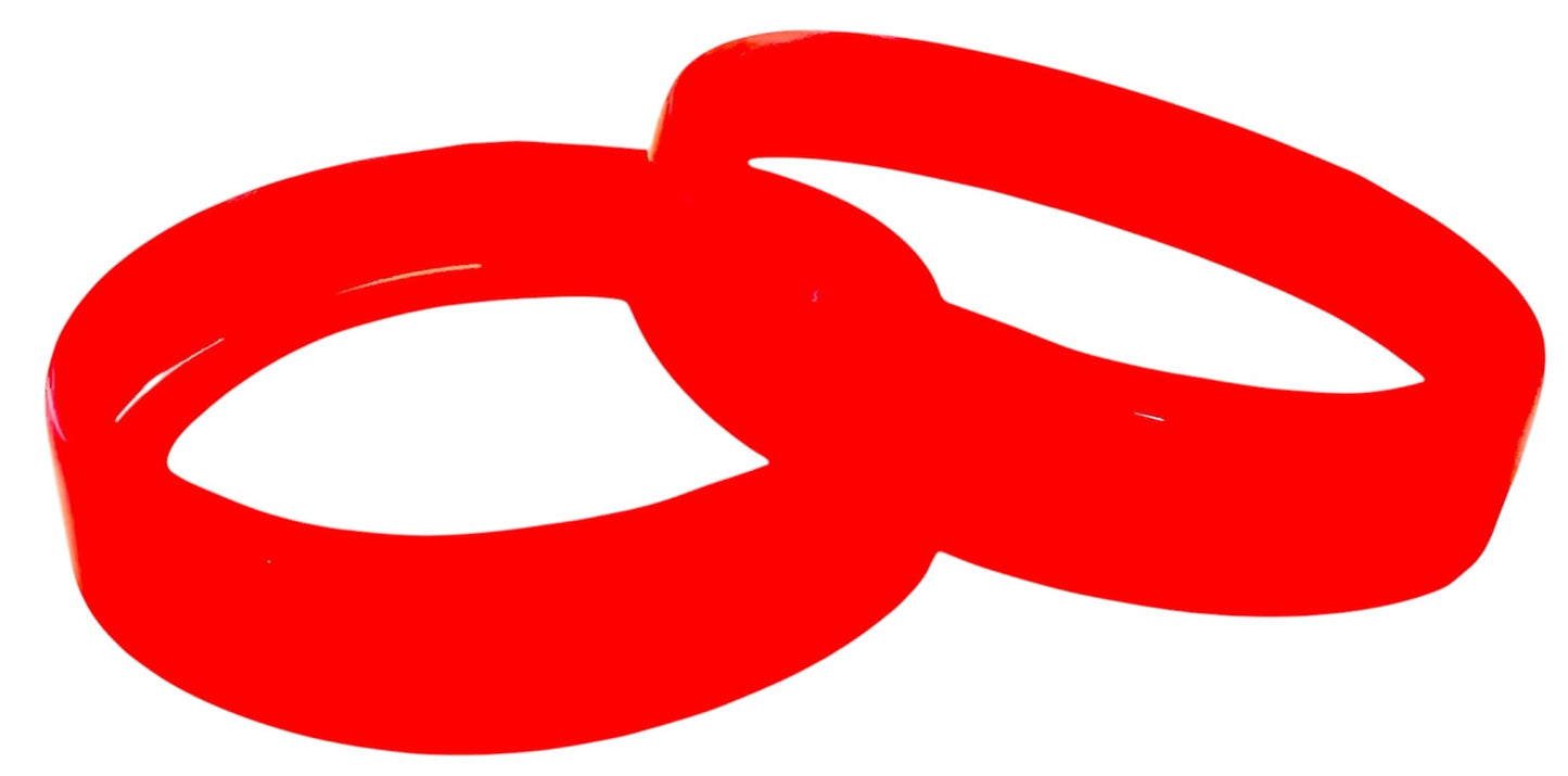 PROPAC & SEAL Red Color Heat Shrink Bands - Fits Round Plastic Soup/Deli Containers Sizes 8-32 Ounces (Pack of 250)