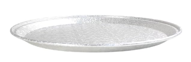 PROPAC & SEAL 16" Round Flat Aluminum Foil Cater Trays with Clear Dome Lids - Disposable Stackable Serving Platters for Parties, Holidays, Events, and Buffet Pack of