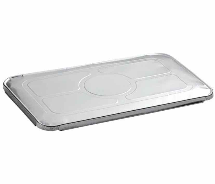 ProPac & Seal Aluminum Foil Pans - Full-Size Deep Disposable Steam Table Pans With lid for Baking, Roasting, Broiling, Cooking, 20.5 x 13 x 3.3 Inches - Heavy Duty Pack of