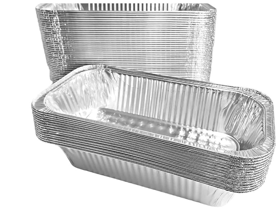 ProPac & Seal 1/3 Size Steam Table Foil Pans - 12x6 Third Size Aluminum Foil Pans - Disposable Containers (PANS ONLY) Great for Baking, Cooking, Heating, Storing, Prepping Food PACK OF