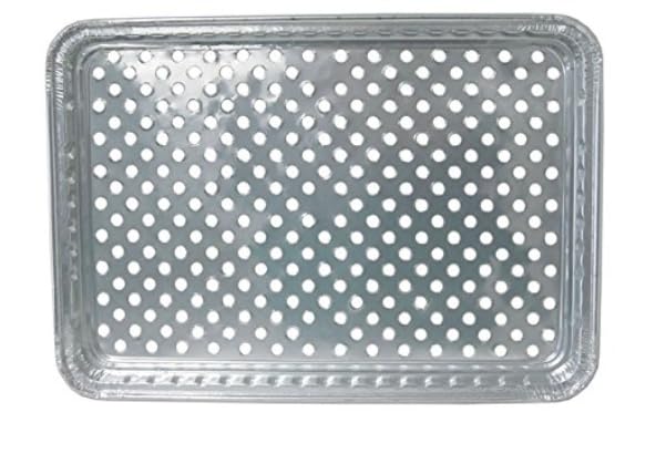 ProPac & Seal 16" x 11" Aluminum Foil BBQ Gourmet Grill Topper Pan (Pack of 12)