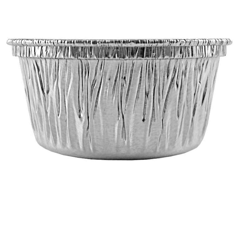 PROPAC & SEAL 4 oz. Aluminum Foil Cup - Disposable Utility/Cupcake/Ramekin/Muffin Baking Tins Pack of