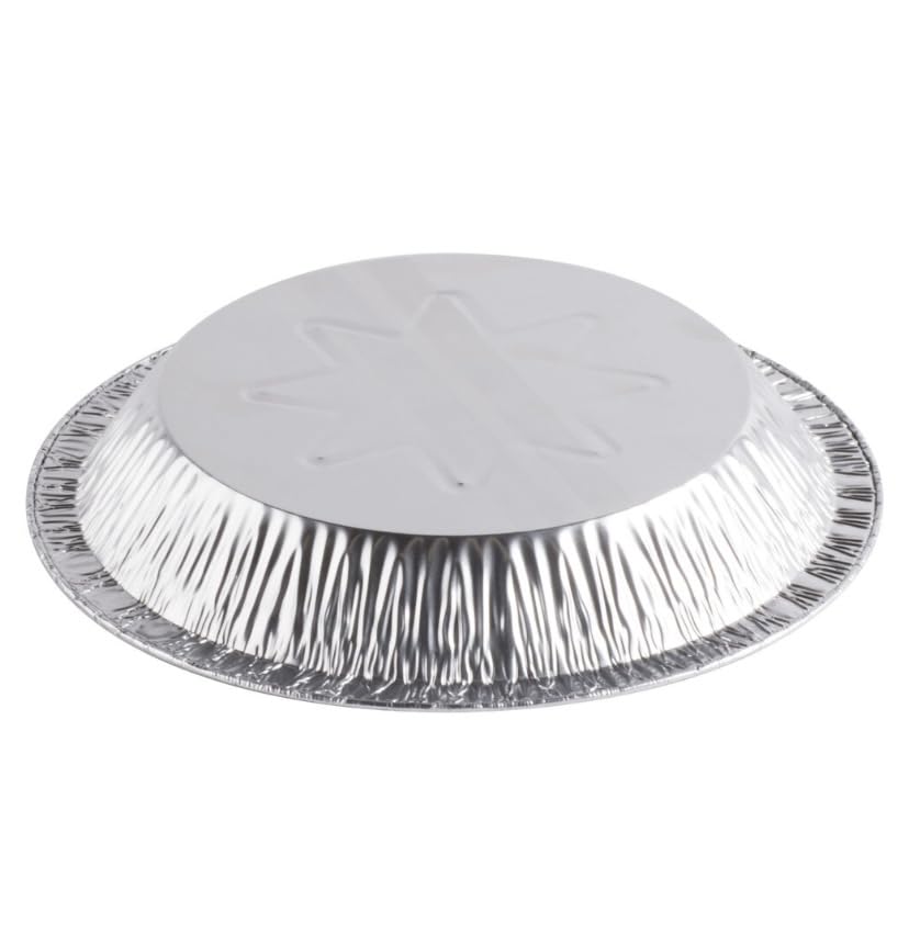 ProPac & Seal Aluminum Foil Pie Pan 8 inch (7 inch Inner Diameter) Disposable Plates - Made in USA Pack of