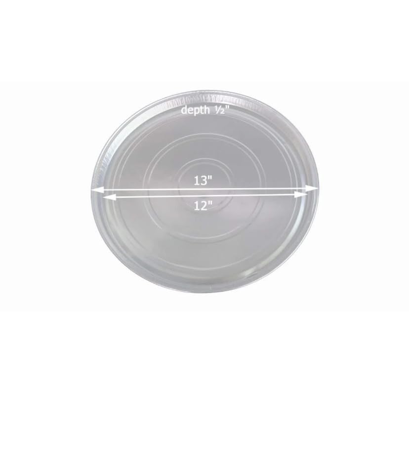 ProPac & Seal 12" Round Aluminum Foil Pizza Pan - Disposable Baking Sheets Made in USA Pack