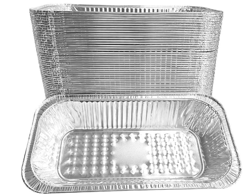 ProPac & Seal 1/3 Size Steam Table Foil Pans - 12x6 Third Size Aluminum Foil Pans - Disposable Containers (PANS ONLY) Great for Baking, Cooking, Heating, Storing, Prepping Food PACK OF