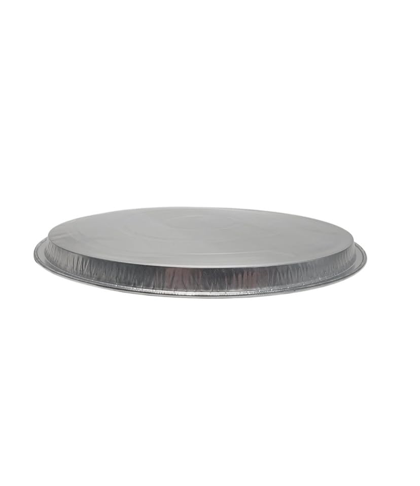 ProPac & Seal 12" Round Aluminum Foil Pizza Pan - Disposable Baking Sheets Made in USA Pack