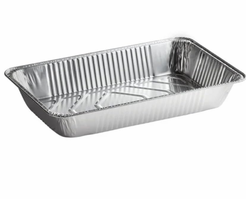 ProPac & Seal Aluminum Foil Pans - Full-Size Deep Disposable Steam Table Pans With lid for Baking, Roasting, Broiling, Cooking, 20.5 x 13 x 3.3 Inches - Heavy Duty Pack of