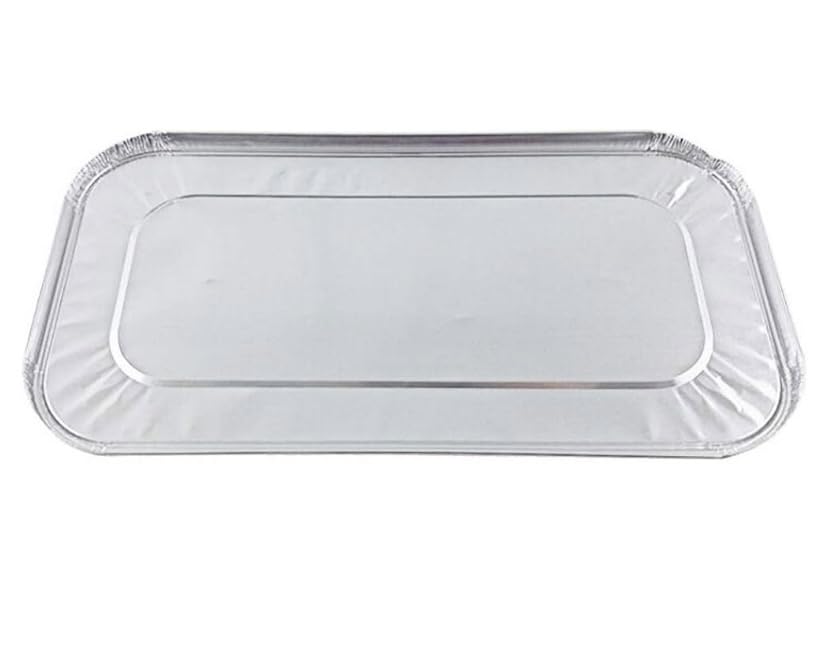 ProPac & Seal Disposable Aluminum Foil Lid Cover for Third 1/3 Size Aluminum Foil Steam Table Pan PACK OF