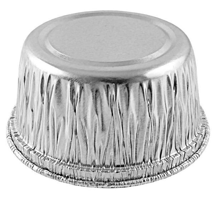 PROPAC & SEAL 4 oz. Aluminum Foil Cup - Disposable Utility/Cupcake/Ramekin/Muffin Baking Tins Pack of