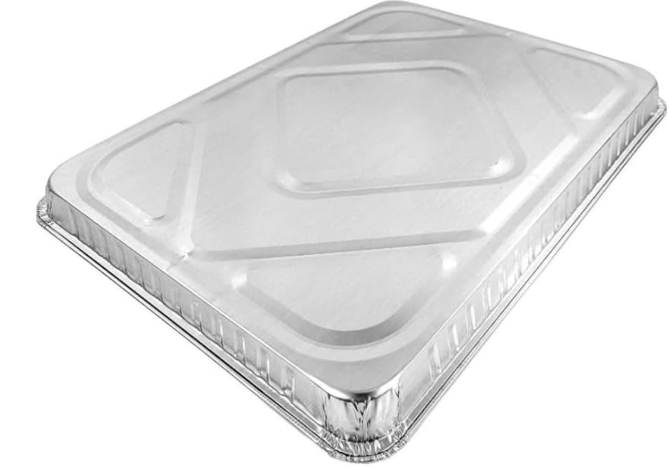 ProPac & Seal Half 1/2 Size Sheet Cake Pan - Disposable Aluminum Foil Baking Trays Pack of