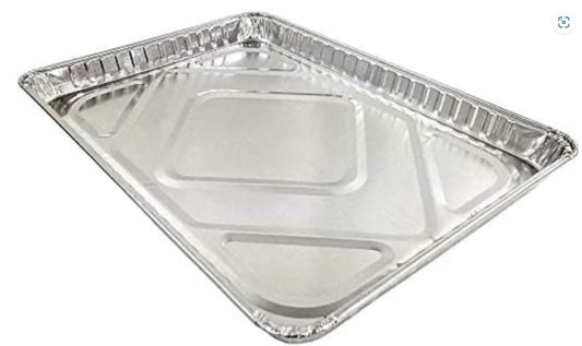 ProPac & Seal Half 1/2 Size Sheet Cake Pan - Disposable Aluminum Foil Baking Trays Pack of