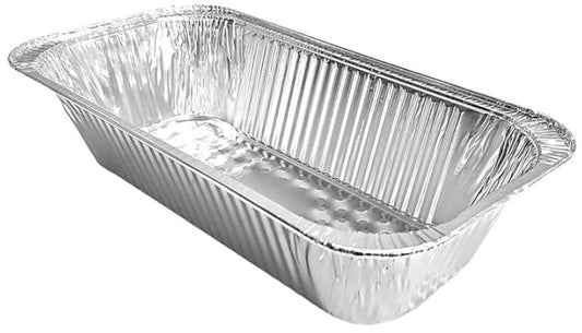 ProPac & Seal 1/3 Size Steam Table Foil Pans - 12x6 Third Size Aluminum Foil Pans - Disposable Containers (PANS ONLY) Great for Baking, Cooking, Heating, Storing, Prepping Food PACK OF