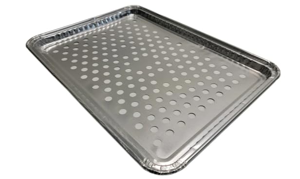 ProPac & Seal 16" x 11" Aluminum Foil BBQ Gourmet Grill Topper Pan (Pack of 12)