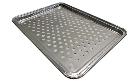 ProPac & Seal 16" x 11" Aluminum Foil BBQ Gourmet Grill Topper Pan (Pack of 12)
