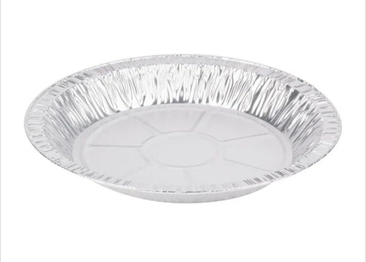 ProPac & Seal 9" Aluminum Foil Pie Pans 1 1/4" Extra Deep - Made in USA Disposable Tins Pack of