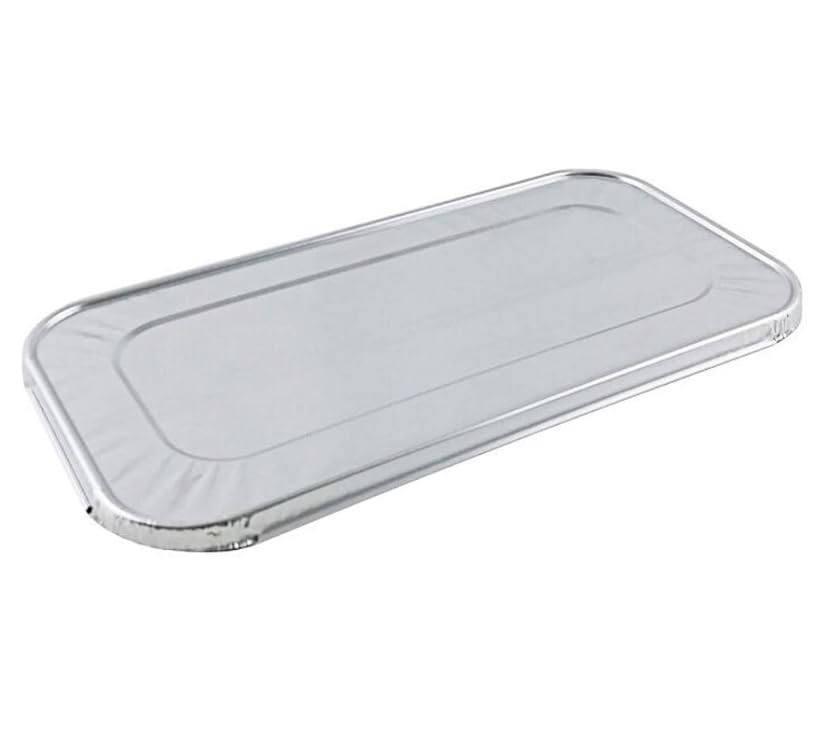ProPac & Seal Disposable Aluminum Foil Lid Cover for Third 1/3 Size Aluminum Foil Steam Table Pan PACK OF