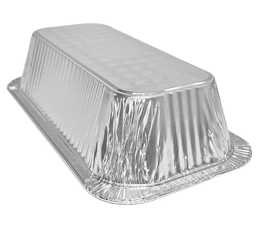 ProPac & Seal 1/3 Size Aluminum Foil Steam Table Pans with Lid Covers - 12x6 Disposable Containers Great for Baking, Cooking, Broiling, BBQ, Heating, Freezing, Meal Prepping Food (Pack of 10)